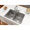 Elkay Elkay Crosstown 33"x22"x9", Equal 2-Bowl Dual Mount Sink Kit SS ECTSR33229TBG3 - alternate 4